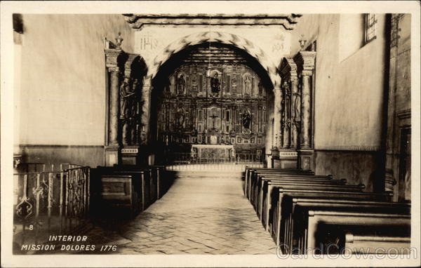 Mission Dolores - Interior (1776) San Francisco California