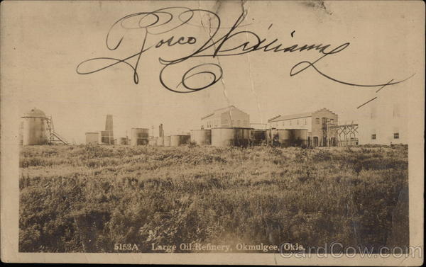 Large Oil Refinery Okmulgee Oklahoma