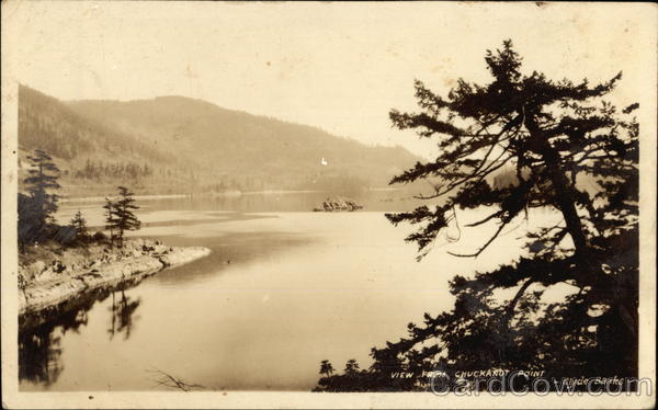 View from Chuckanut Point Bellingham Washington