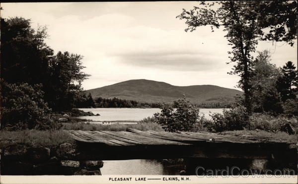 Scenic View of Pleasant Lake Elkins New Hampshire