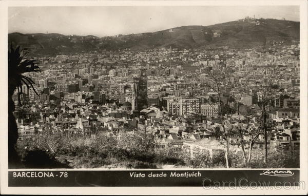 Vista desde Montjuich Barcelona Spain