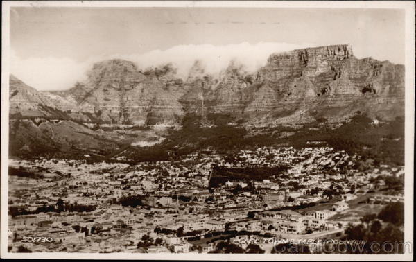 Cape Town and Table Mountain South Africa