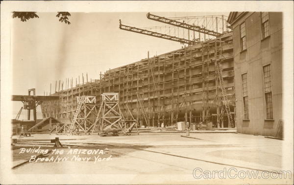 Building the Arizona, Brooklyn Navy Yard Great White Fleet