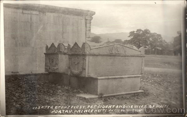 Caskets of the First President and His Wife Port-au-Prince Haiti