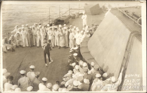 U.S.S. Texas - Boxing Exhibition Great White Fleet