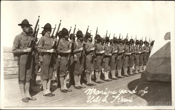 Marine Guard of U.S.S. Texas Great White Fleet