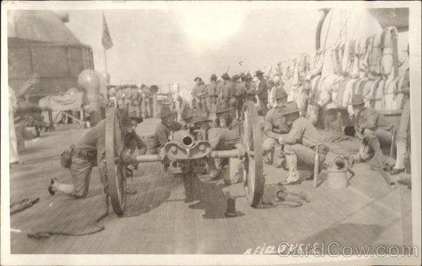 Soldiers with Canon World War I