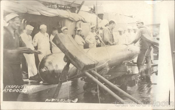 Inspecting A Torpedo Great White Fleet