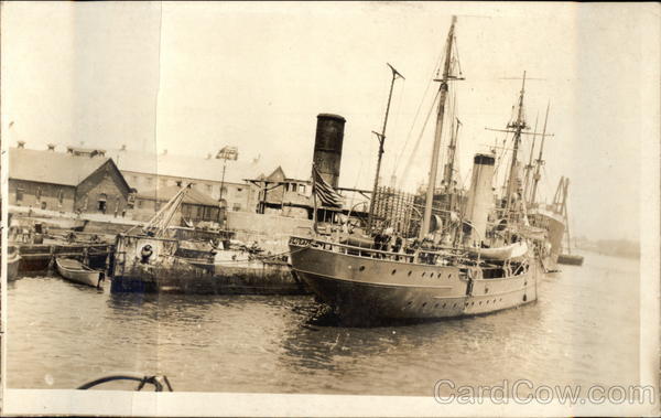 Merchant Ships at Dock Steamers