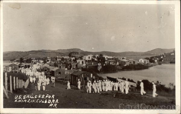 U.S. Sailors Out for a Hike, Culebra, PR Great White Fleet