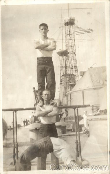 USS Texas Navy Gymnasts Great White Fleet