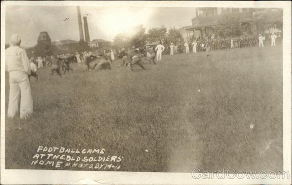 Football Game at the Old Soldiers Home Great White Fleet