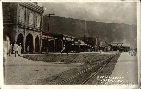 Street Scene Port-au-Prince Haiti Caribbean Islands