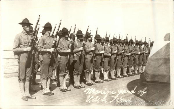 Marine gard of U.S.S. Texas Great White Fleet