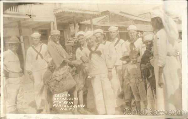 Sailors of the U.S.S. Texas Ashore Port-au-Prince Haiti