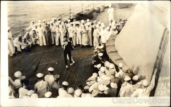 U.S.S. Texas - Boxing Exhibition Great White Fleet