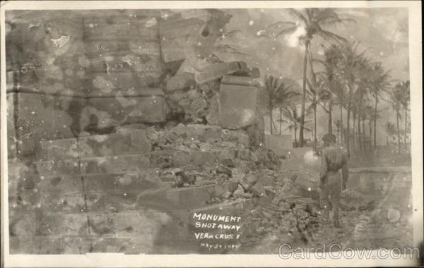 Monument Shot Away Veracrus Great White Fleet