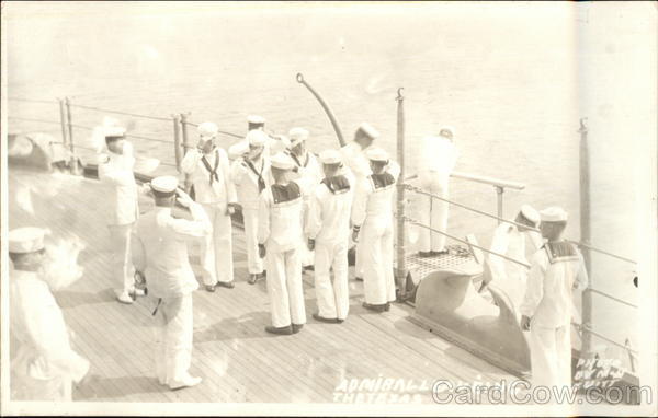 U.S.S. Texas - Admiral Leaving the Ship McDevitt Great White Fleet