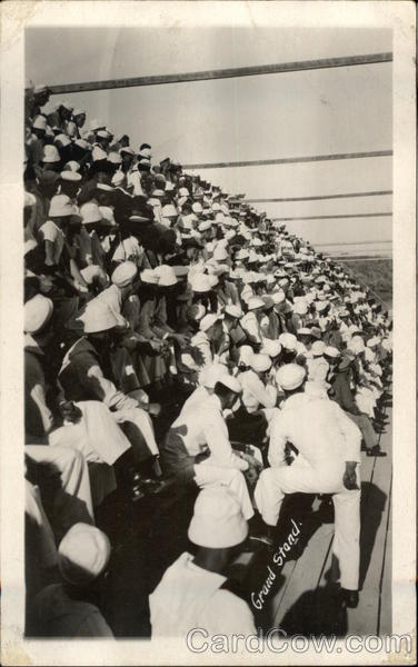 Sailors in the Grand Stand Great White Fleet