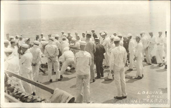 U.S.S. Texas - Loading Drill Great White Fleet