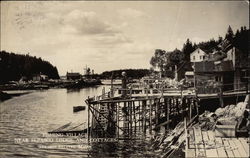 Fishing Village near Sebasco Lodge and Cottages Postcard