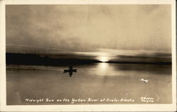 Midnight Sun on the Yukon River Circle, AK Postcard Postcard