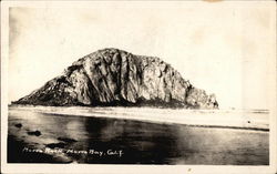 Shore View of Morro Rock Postcard