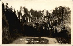 Switchback, Needles Road South Dakota Postcard Postcard