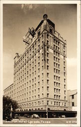 Street View of Hamilton Hotel Postcard