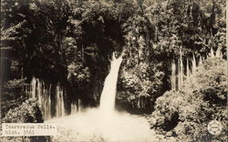 Tzararacum Falls Mexico Postcard Postcard