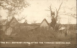 The Wullenweber Home after the Tornado Seward, NE Postcard Postcard