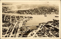 Aurora Avenue Bridge to Lake Washington Postcard