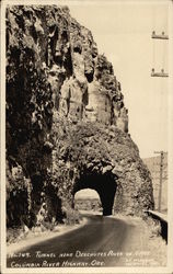 Tunnel near Deschutes River on Upper Columbia River Highway Postcard