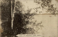 View at Crystal Lake Ellington, CT Postcard Postcard