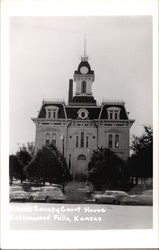 Chase County Court House Cottonwood Falls, KS Postcard Postcard