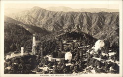 Air View of Mt. Wilson Observatory Postcard