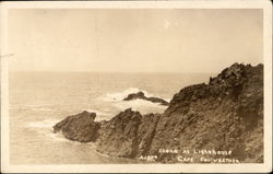 Scene at Lighthouse, Cape Foulweather Postcard