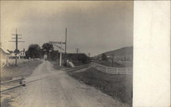 Railroad Crossing Postcard