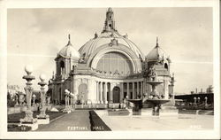 Festival Hall Exposition Postcard Postcard