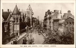 The New Law Courts, Fleet Street Postcard