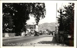 View of Lincoln Avenue from the Bridge Postcard