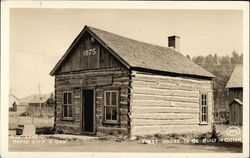 First House to be Built Postcard