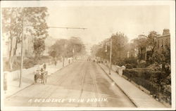 A Residence Street in City Postcard