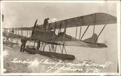 Landing Place for Naval Aircraft, York Town, VA Postcard