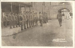 Inspection at Fort Adams Postcard