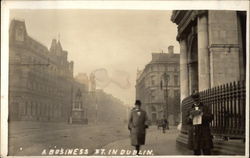 Business Street Postcard