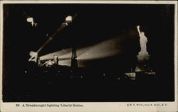 A Dreadnought Lighting Liberty Statue Postcard
