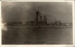 HMS Orion on the water Postcard