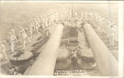 USS Texas - The Morning Run Postcard