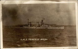 HMS Princess Royal on the Water Postcard